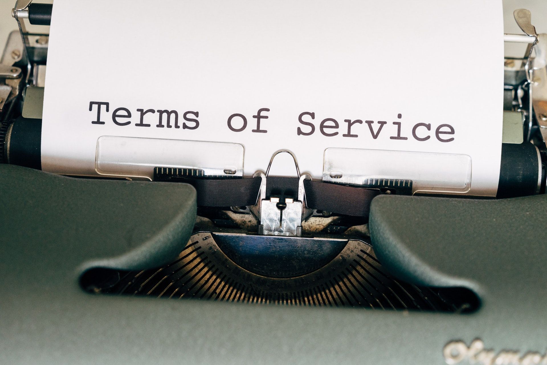 Website terms and conditions